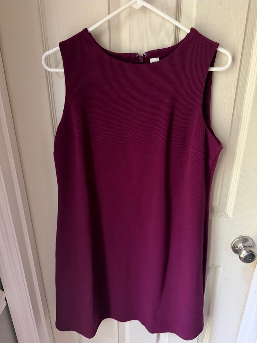 Sleeveless Plum Shift Dress - Brand Unspecified